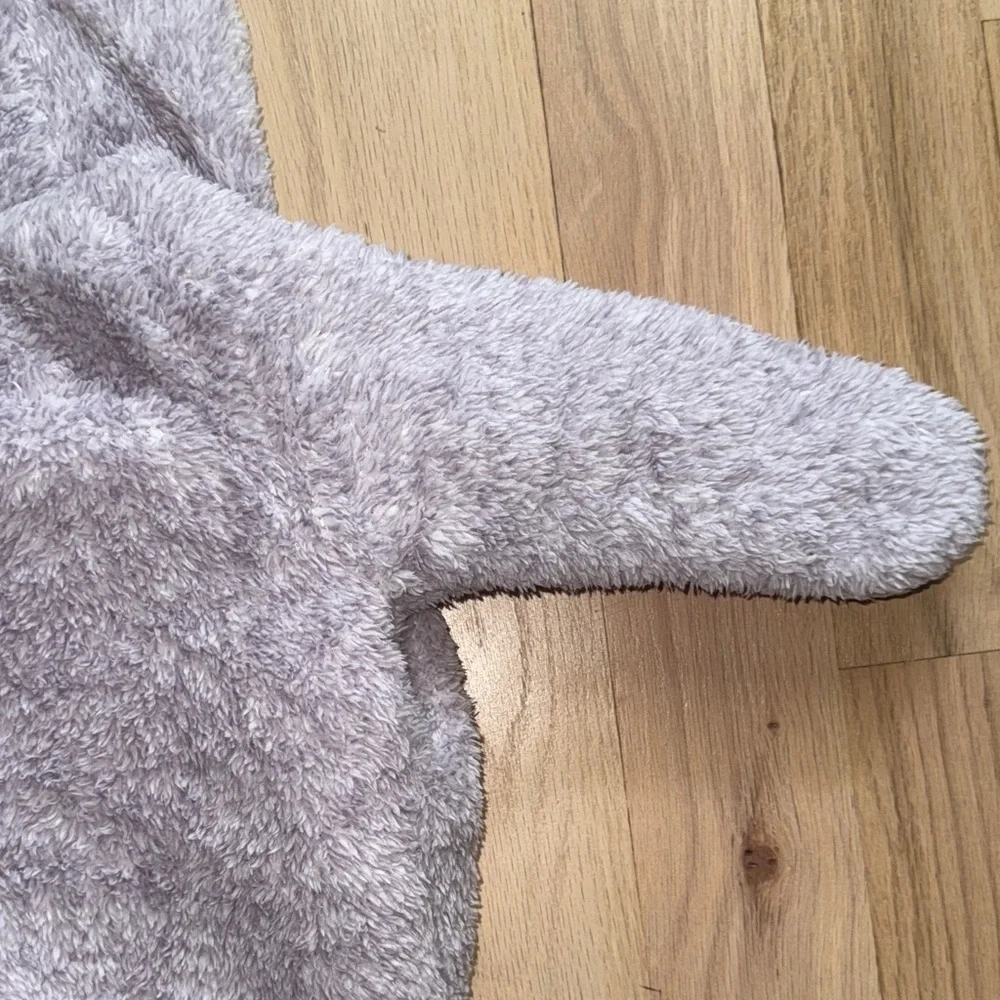 Cozy Gray Kids One Piece with Crown